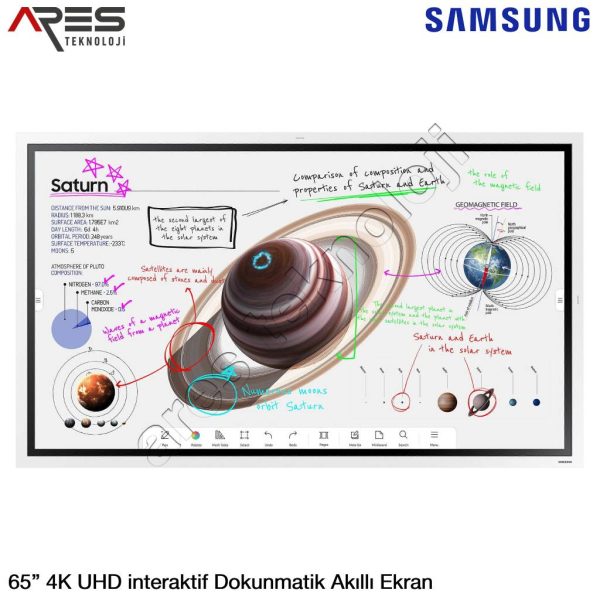 Samsung Flip Pro WM65B 65 inç Flipchart İnteraktif Ekran-LH65WMBWBGCXEN