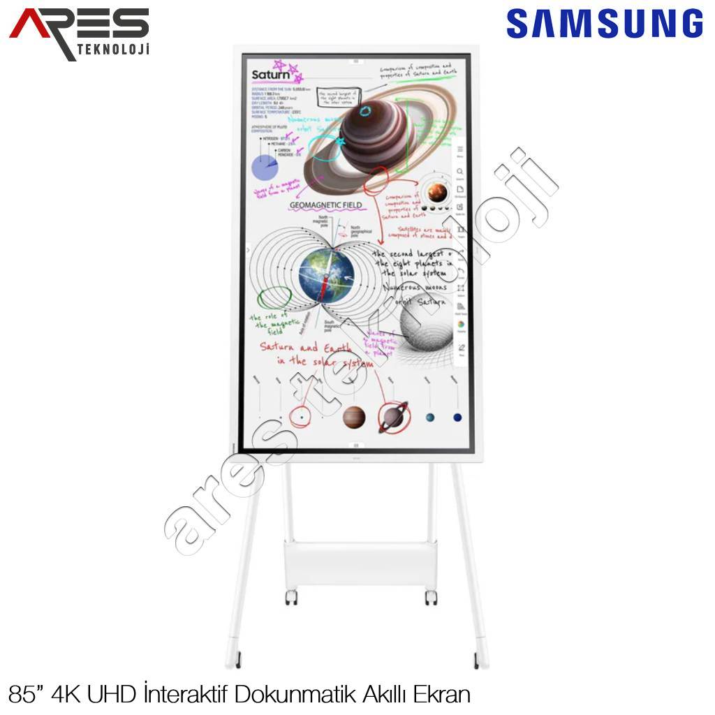 Samsung Flip Pro WM85B 85 inç Flipchart İnteraktif Ekran-LH85WMBWLGCXEN - Görsel 2